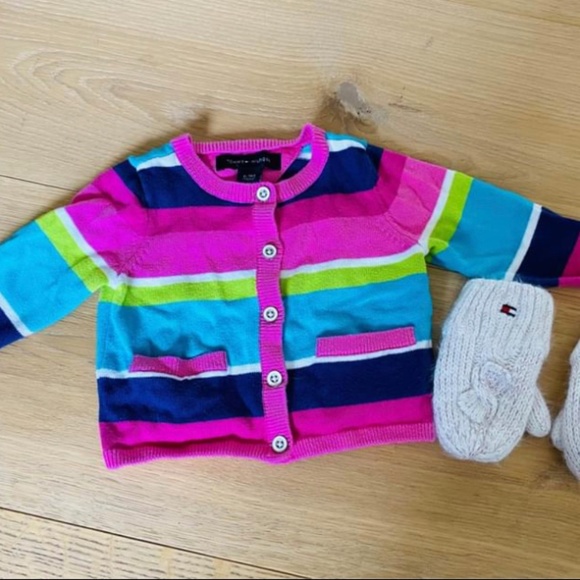 Tommy Hilfiger Sweater and Mitten Set - Picture 2 of 3